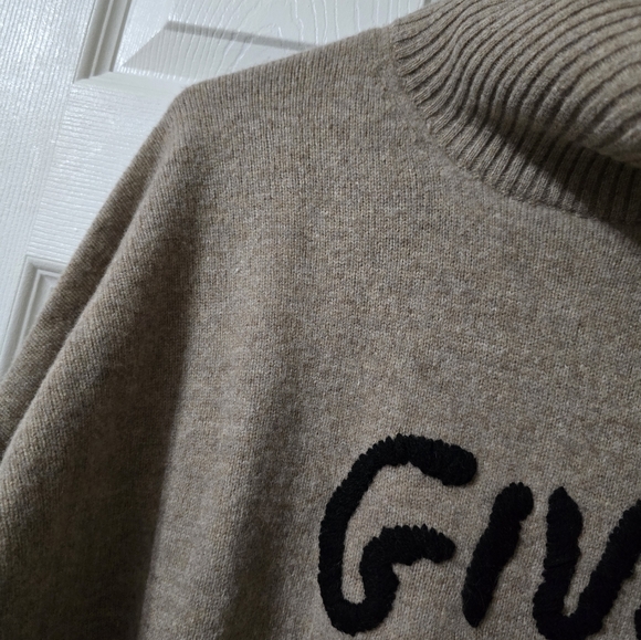 Zadig & Voltaire Alma Give Me Love Oversized Turtleneck Sweater, 100% Wool, EUC! - Picture 5 of 15
